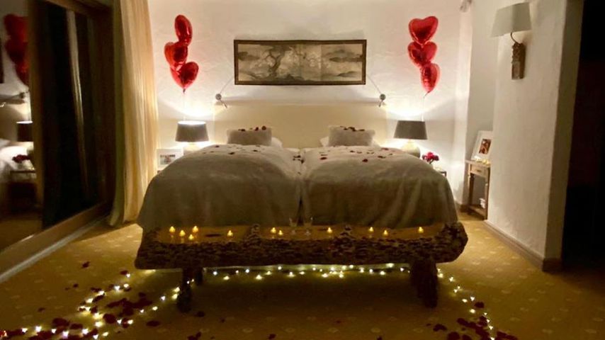 Das Schlafzimmer bei Mandy Langes Verlobung