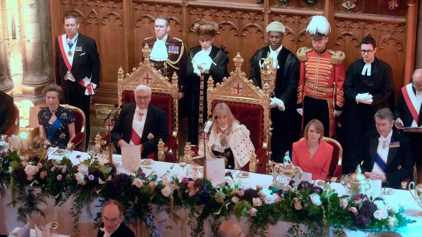 Das Staatsbankett im Guildhall während des Staatsbesuchs von Frank-Walter Steinmeier in London