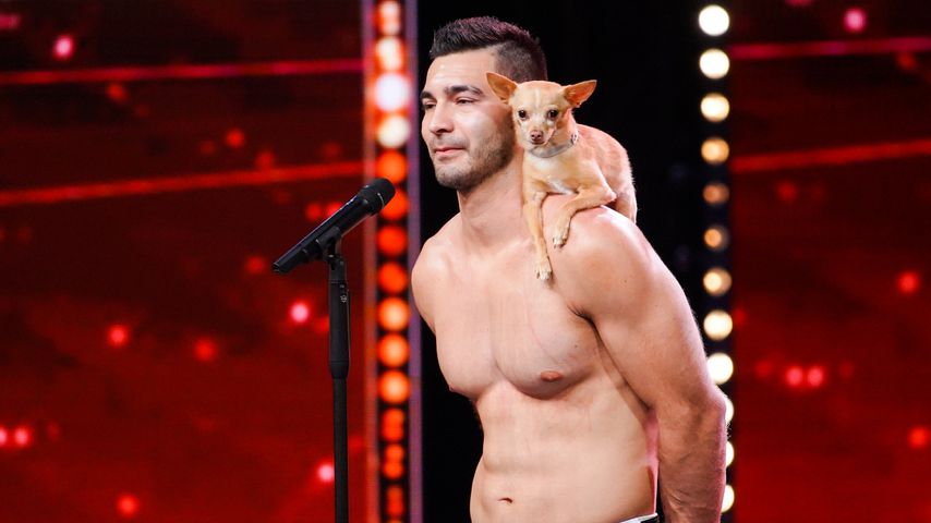 "Das Supertalent"-Kandidat Christian Stoinev mit Vierbeiner Percy