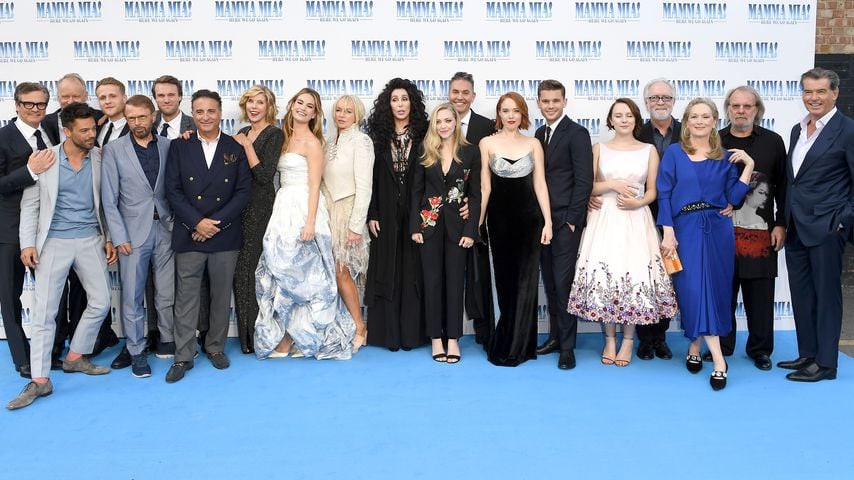 Das Team von "Mamma Mia! Here We Go Again" bei der Premiere