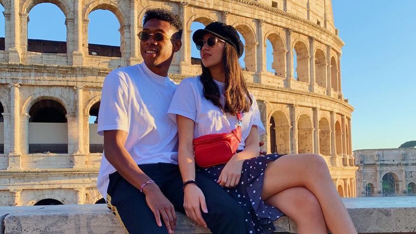 Fußballer David Alaba und seine Freundin Shalimar Heppner