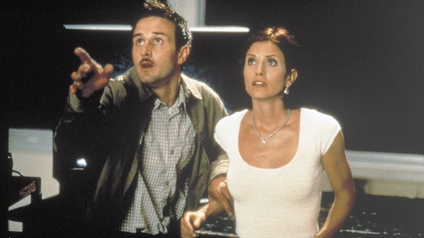 David Arquette und Courteney Cox in "Scream 2"
