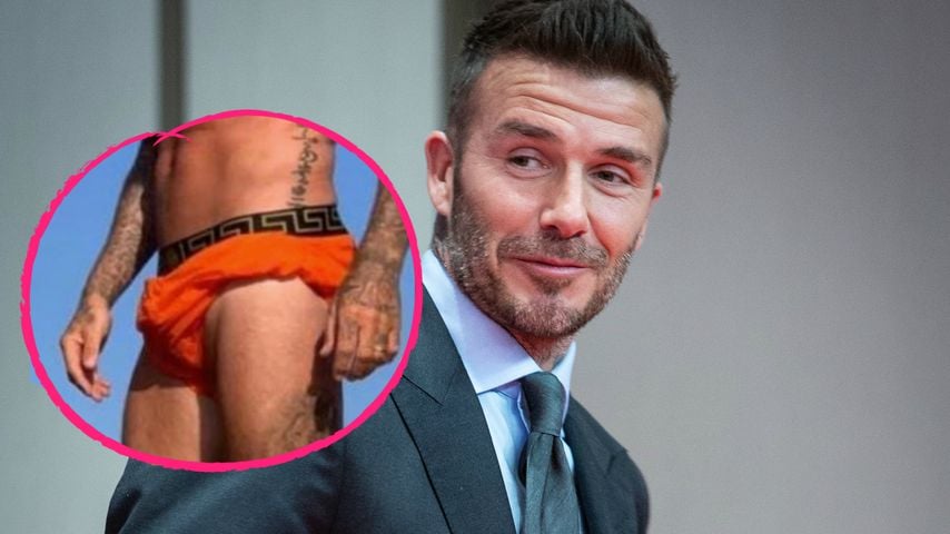 Großes Paket: David Beckhams Badehose zeigt (fast) alles!