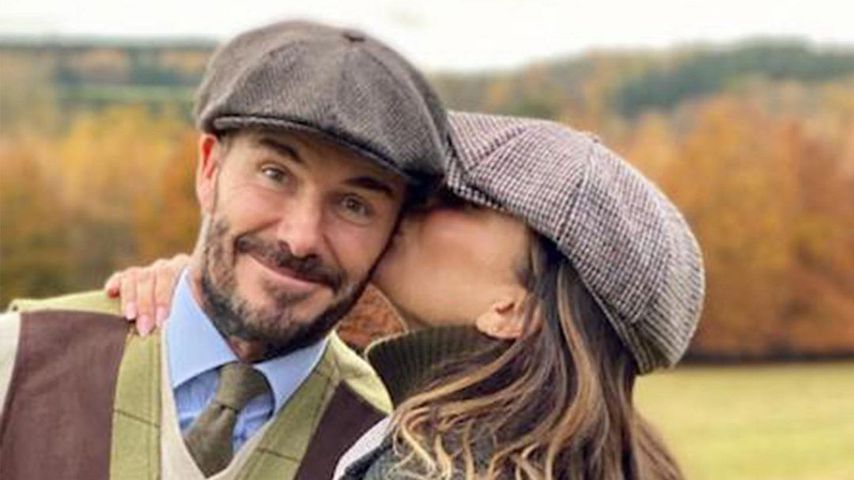 Echt britisch: David und Victoria Beckham tragen Partnerlook