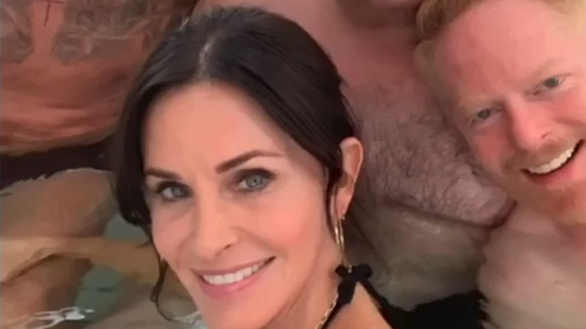 David Beckham, Courteney Cox, Jesse Tyler Ferguson und Eric Stonestreet