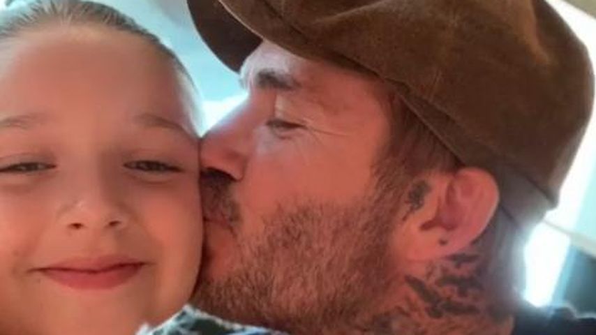 David Beckham und seine Tochter Harper