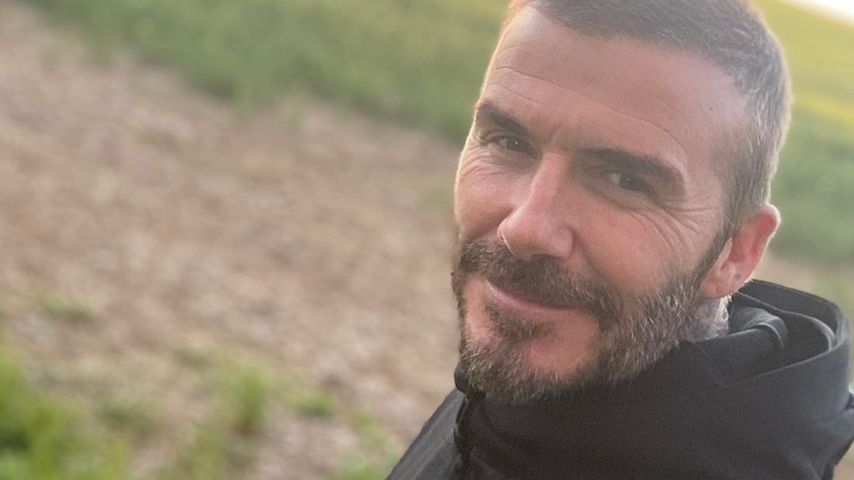 Von wegen Glatze: David Beckham zeigt sich mit vollem Haar