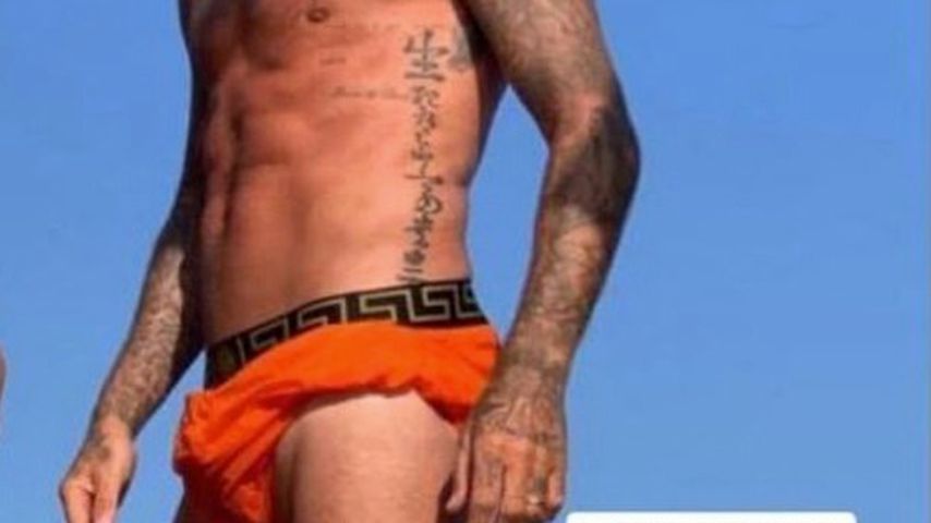 David Beckham im Urlaub