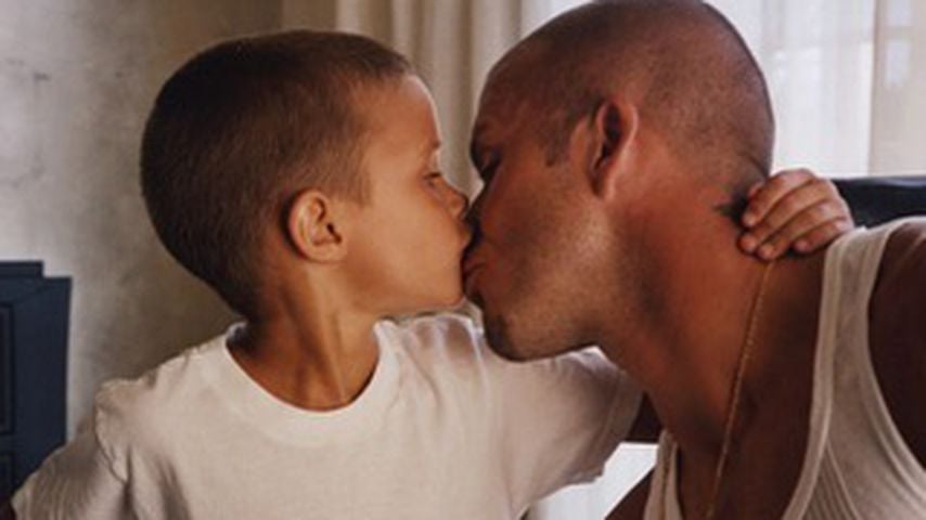 David Beckham mit seinem Sohn Romeo