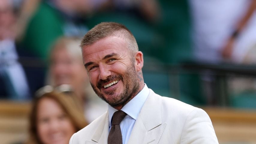 Nach OP: David Beckham zeigt sich gut gelaunt bei Wimbledon