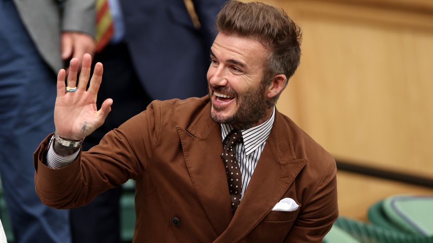 David Beckham beim Finale in Wimbledon im Juli 2022