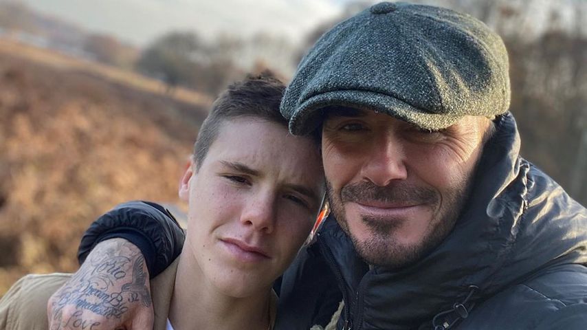 David Beckham mit seinem Sohn Cruz