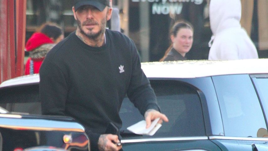 Kurz ins Gym gegangen: David Beckham bekommt ein Knöllchen