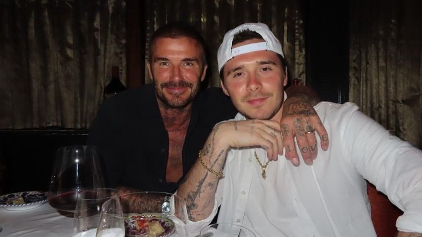 David Beckham mit seinem Sohn Brooklyn