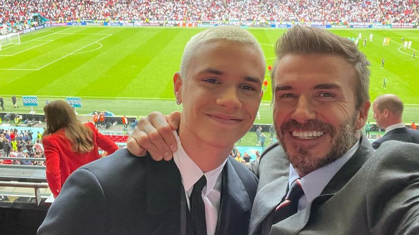 David Beckham mit seinem Sohn Romeo