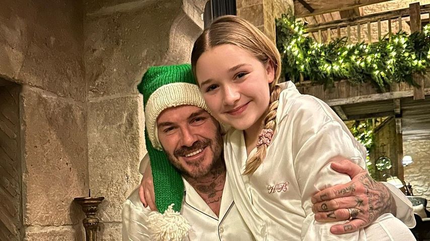 David Beckham mit seiner Tochter Harper Seven
