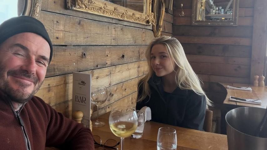 David und Harper Beckham, Februar 2026