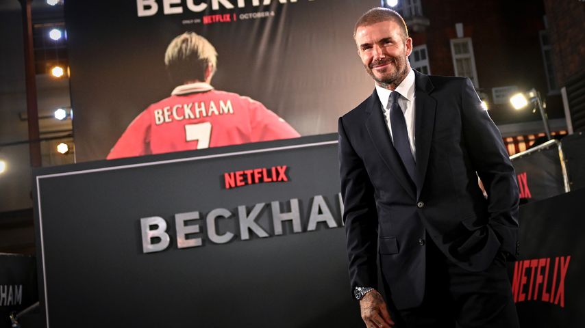 David Beckham auf der Premiere von "Beckham"
