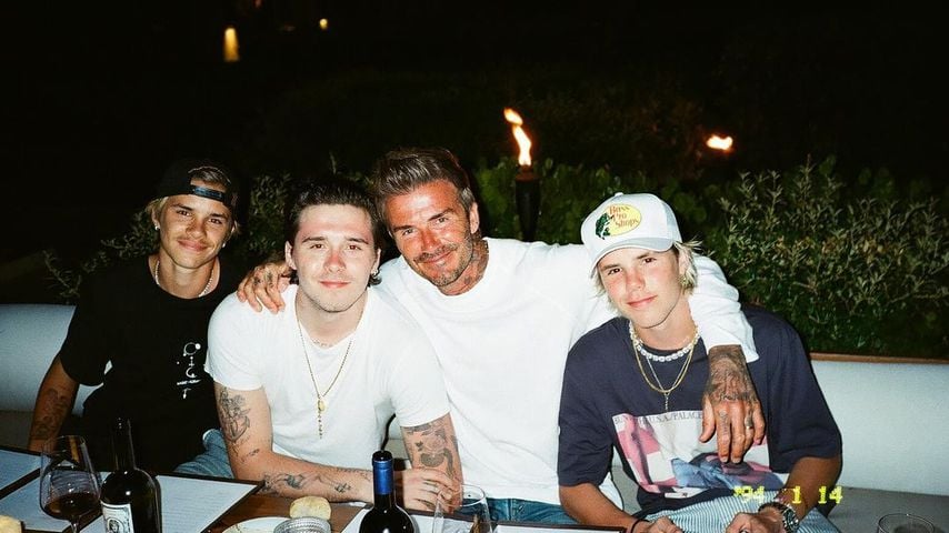 David Beckham und seine Söhne, 2021