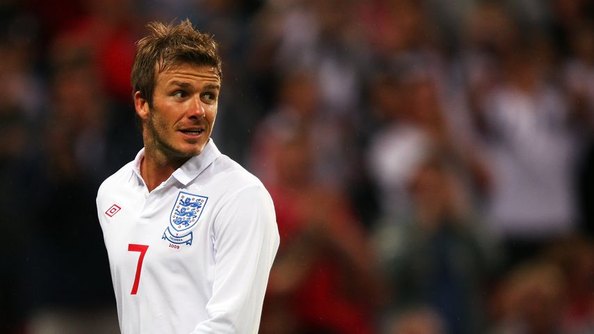 WM-Buddys: Poldi und David Beckham posieren für Bro-Pic!