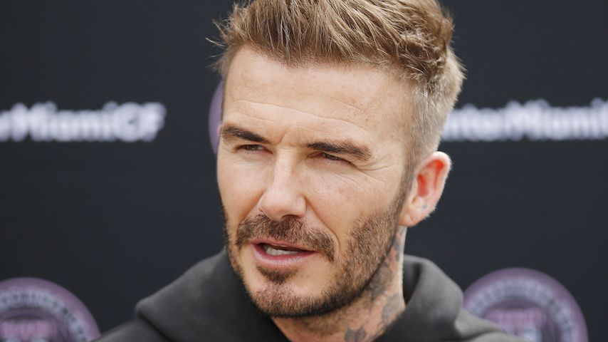David Beckham bei einer Pressekonferenz im Februar 2020