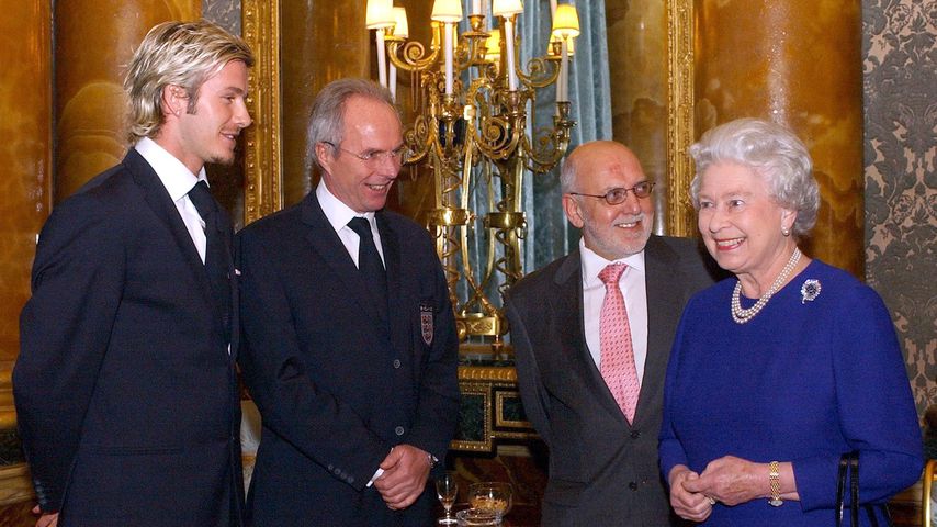 Immer noch aufgeregt: David Beckham trifft Queen Elizabeth