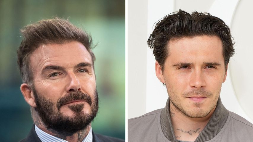 Collage: David Beckham und Brooklyn Peltz-Beckham
