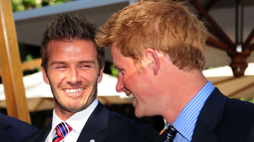 David Beckham und Prinz Harry 2010 in Südafrika