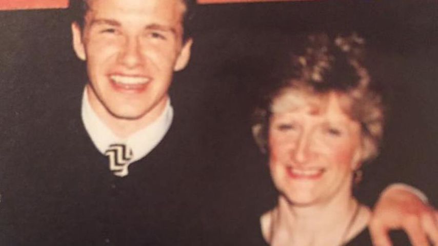 David Beckham und seine Mutter Sandra