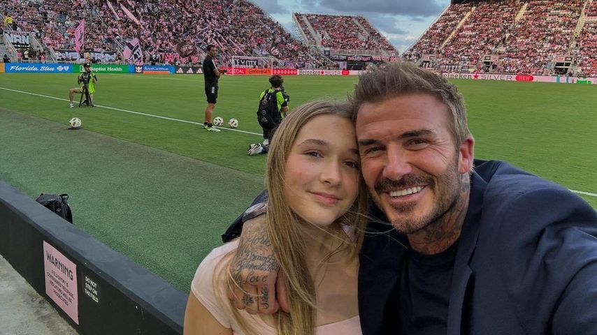 David Beckham und seine Tochter Harper Seven