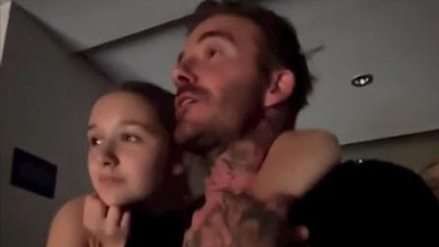 David Beckham und seine Tochter Harper Seven
