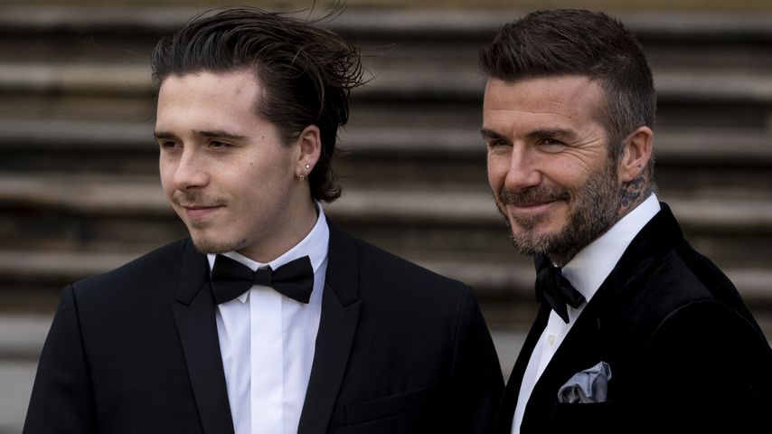 David Beckham und Sohn Brooklyn, April 2019