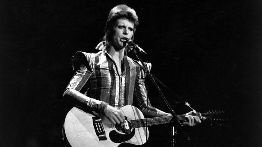 David Bowie bei einem Konzert in London, 1973