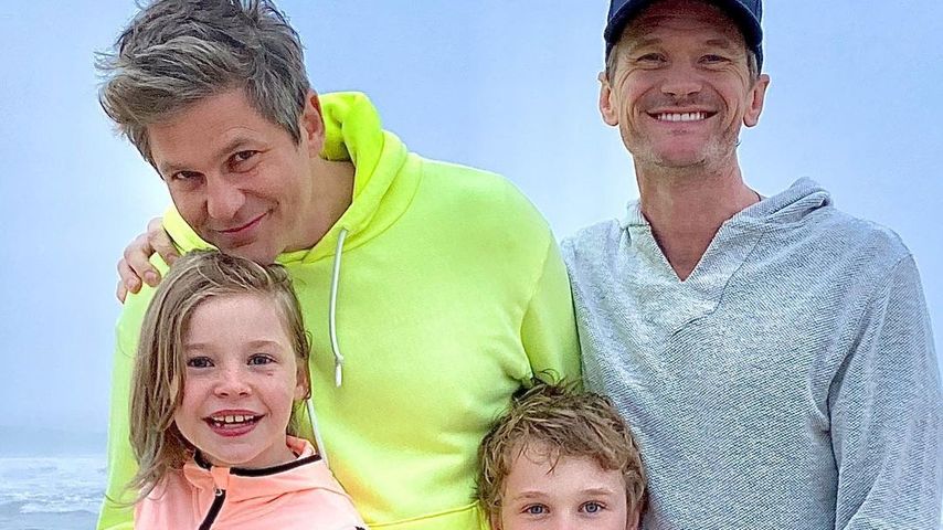 David Burtka, Neil Patrick Harris und ihre Kinder im Juni 2022