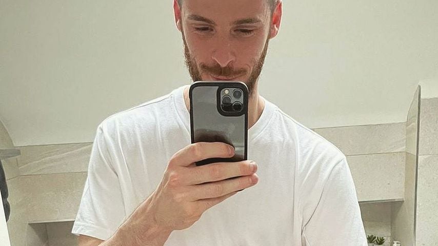 David de Gea und seine Tochter Yanay im April 2021