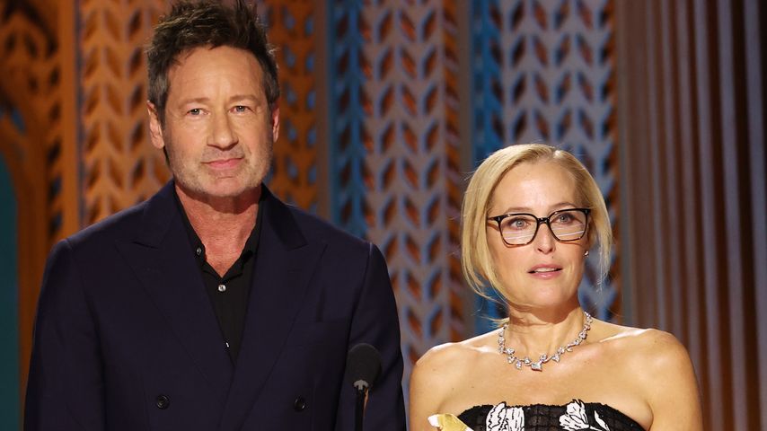 David Duchovny und Gillian Anderson, Februar 2025