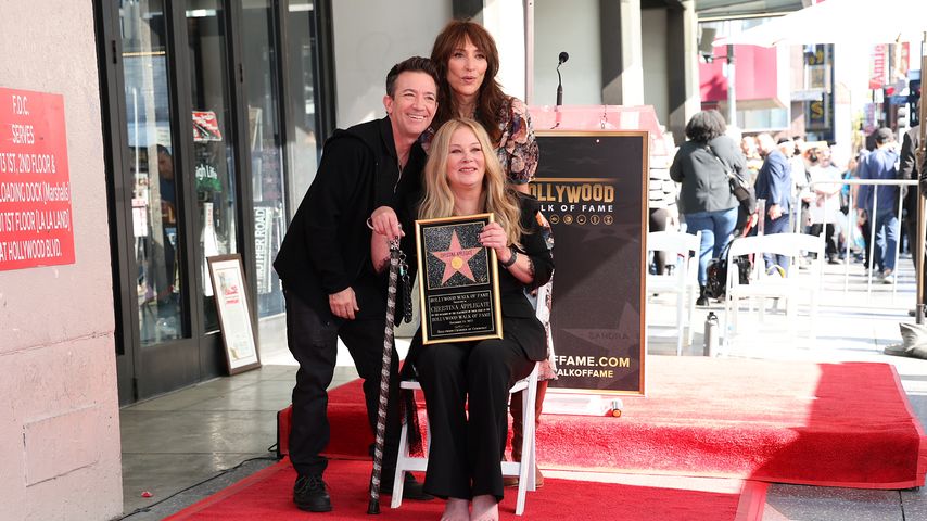 David Faustino, Katey Sagal und Christina Applegate im Oktober 2022