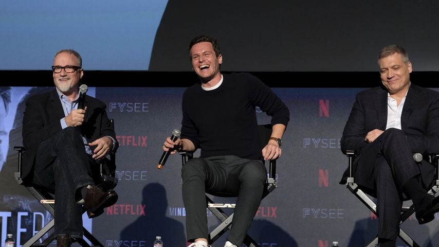 David Fincher, Jonathan Groff und Holt McCallany beim Netflix "Mindhunter" FYC-Event in Los Angeles, 2018