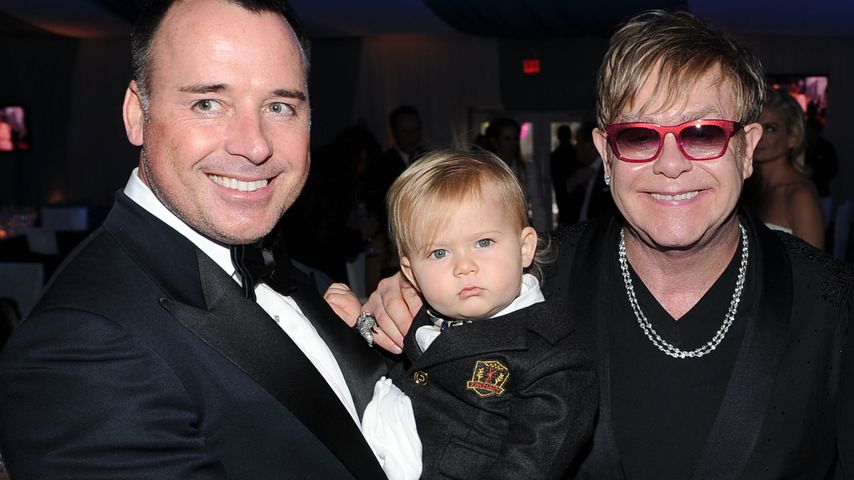 David Furnish, Elton John und ihr Sohn Zachary