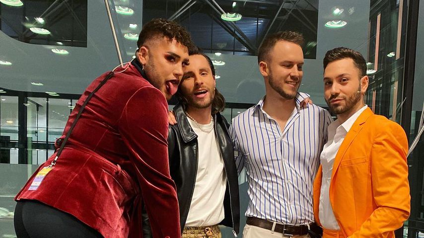 David, Gino, Lauritz und Andrea von "Prince Charming"