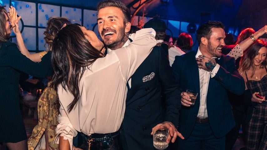 David und Victoria Beckham auf der Geburtstagsparty von Brooklyn im März 2020