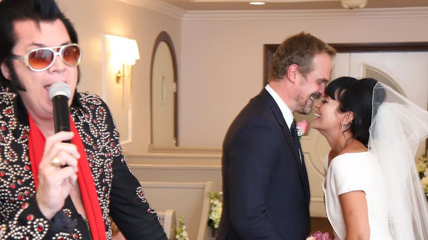 David Harbour und Lily Allen bei ihrer Hochzeit in Las Vegas