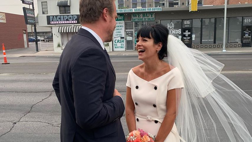 David Harbour und Lily Allen nach ihrer Hochzeit, September 2020