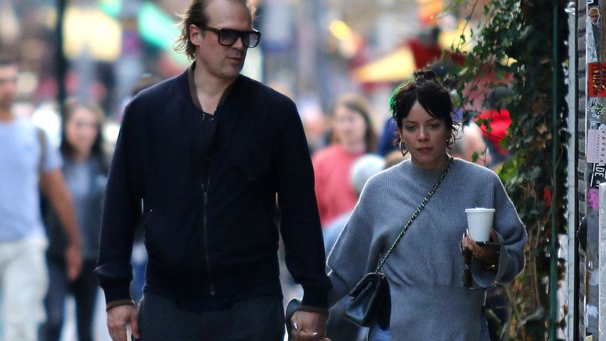 David Harbour und Lily Allen in New York City