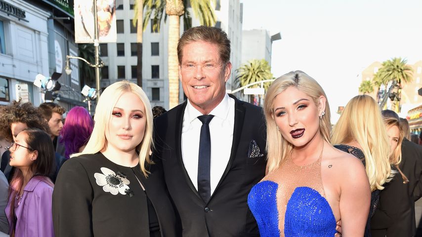 David Hasselhoff und seine Töchter Hayley und Taylor Ann