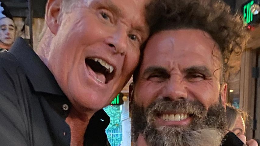 David Hasselhoff und Jeremy Jackson im Juli 2022