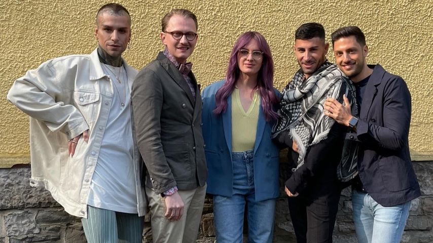 David Jakobs, Jan-Henrik Scheper-Stuke, Leni Bolt, Ayan Yuruk und Aljosha Muttardi, April 2022