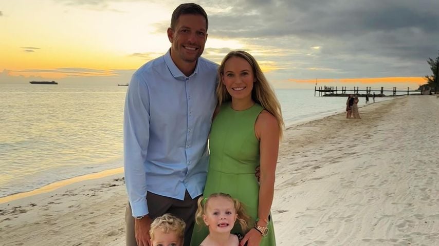 David Lee und Caroline Wozniacki mit ihren Kindern, November 2024