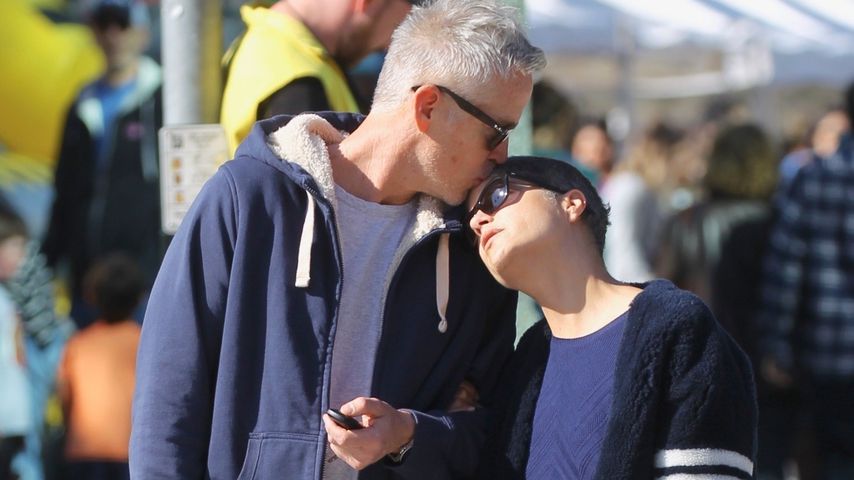 Beim Lunch-Date: Selma Blair bekommt süßen Kuss von David!