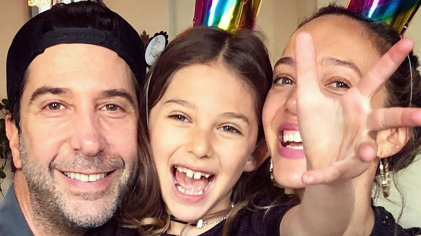 David Schwimmer, Cleo Buckman Schwimmer und Zoe Buckman, 2019